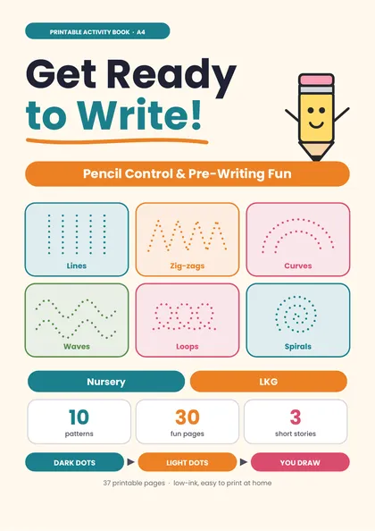 Get Ready to Write activity book cover